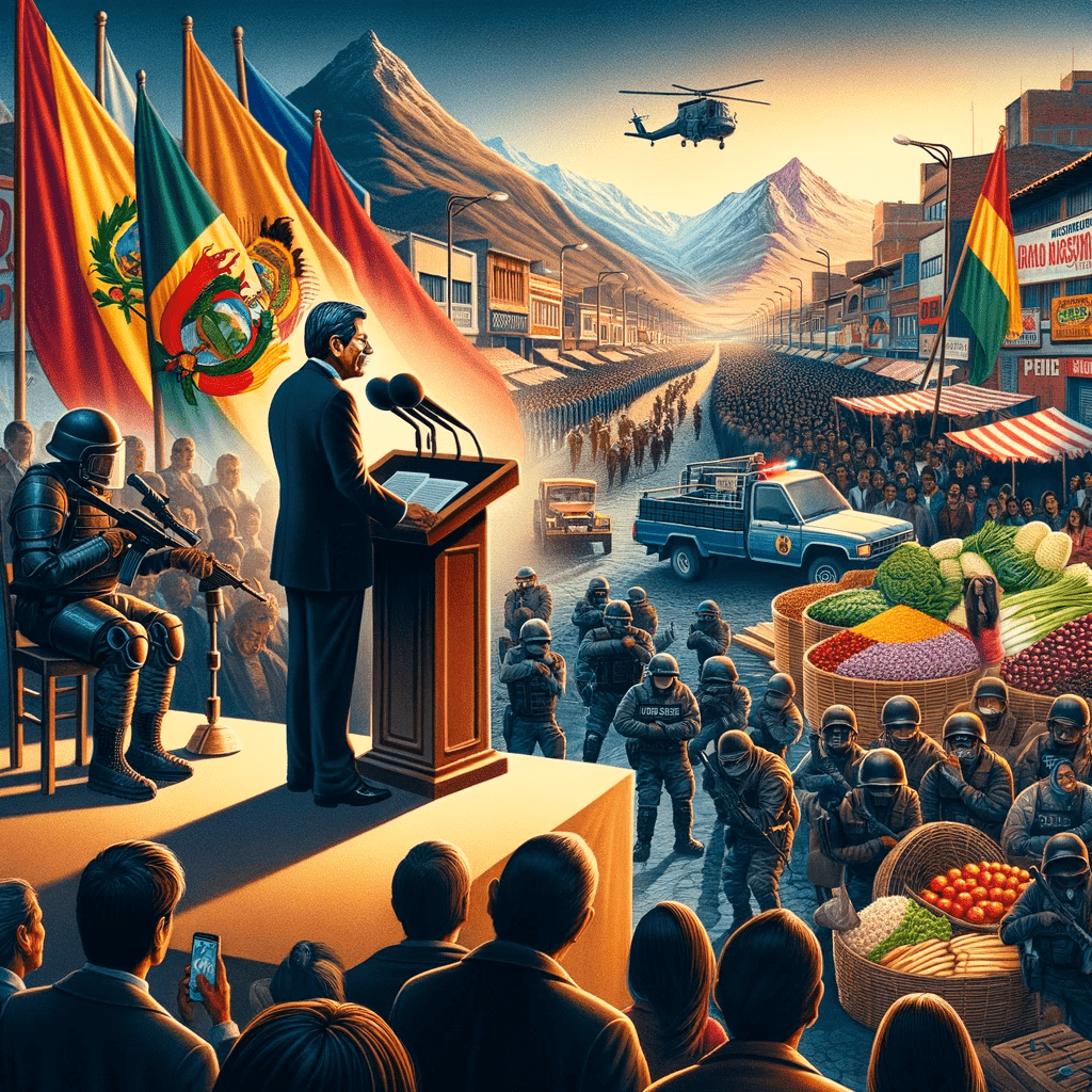 Mensaje presidencial según la IA Dall-E