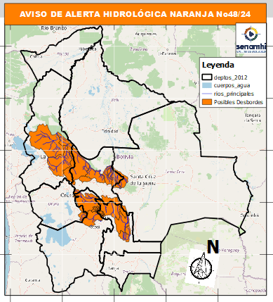 Alerta naranja del Senamhi