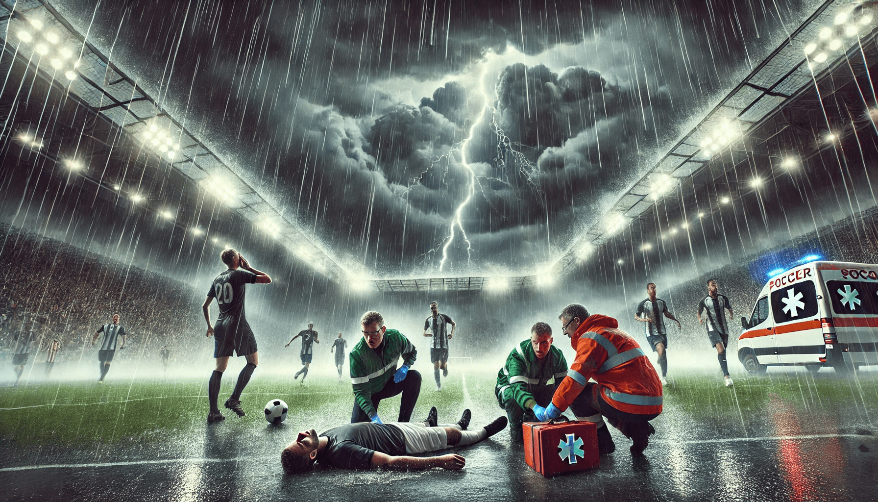 Jugador es alcanzado por rayo en Huancayo