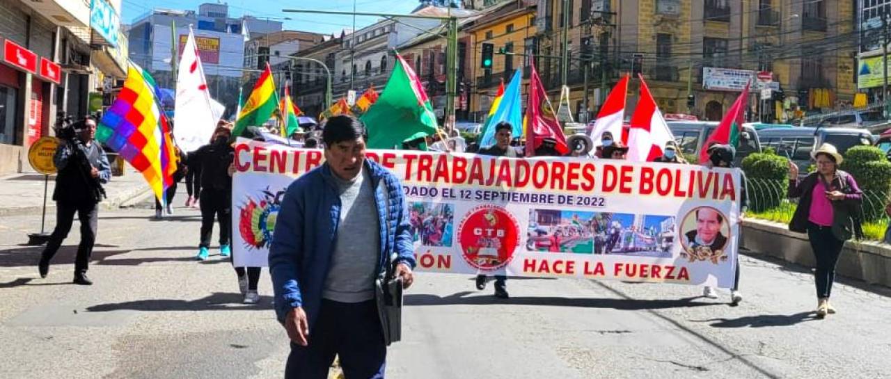 CTB marchará contra Luis Arce