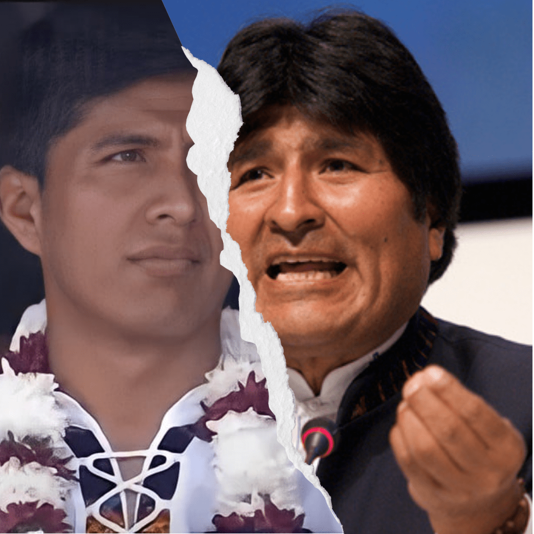 Andrónico Rodríguez y Evo Morales