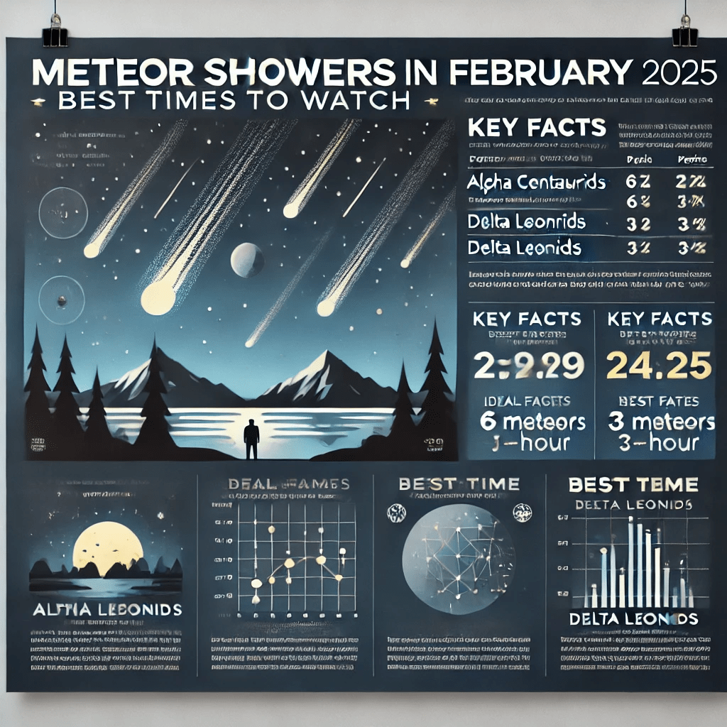 Lluvias de meteoros en febrero 2025: ¿cuándo y dónde verlas?
