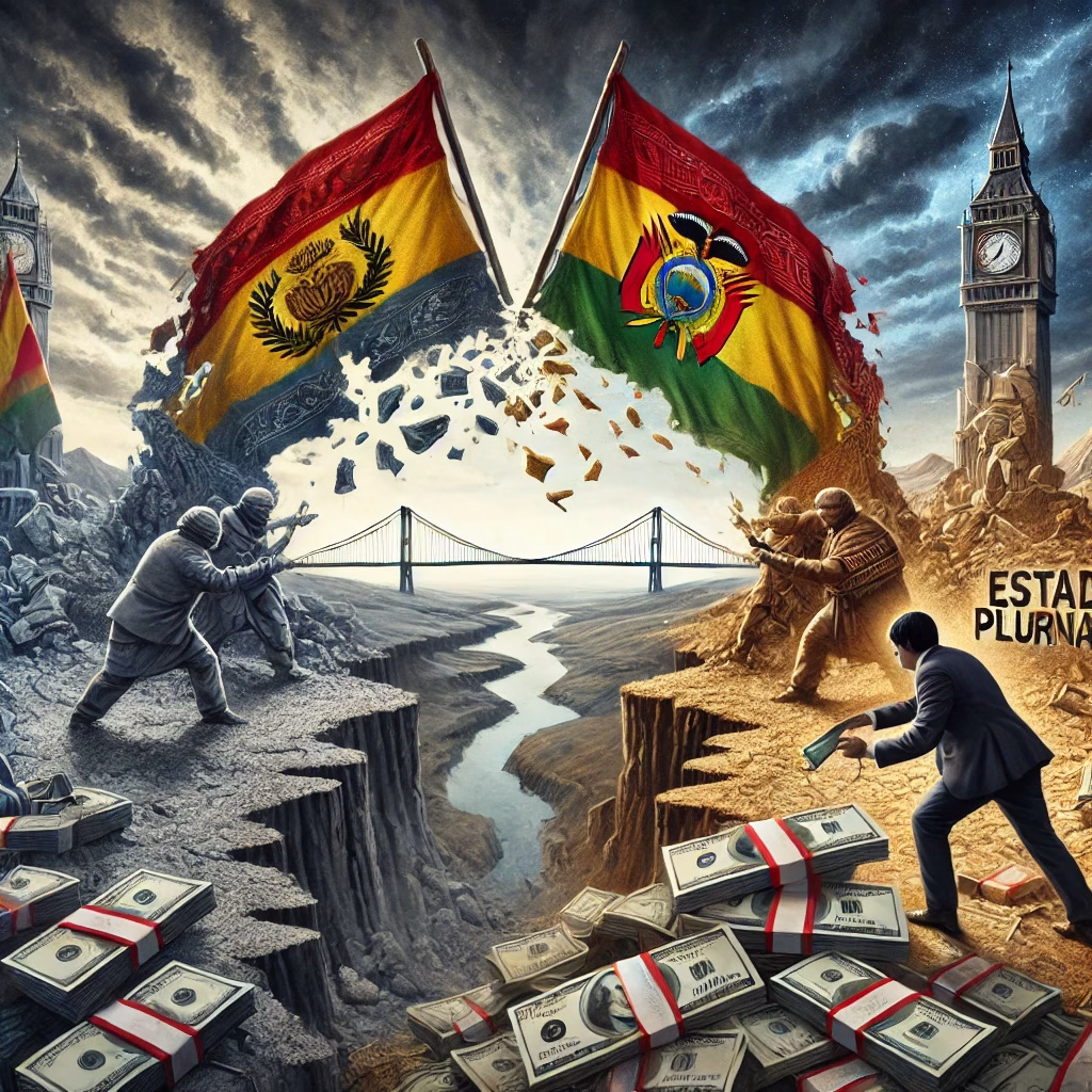 Imagen del "Vivir bien"destruido