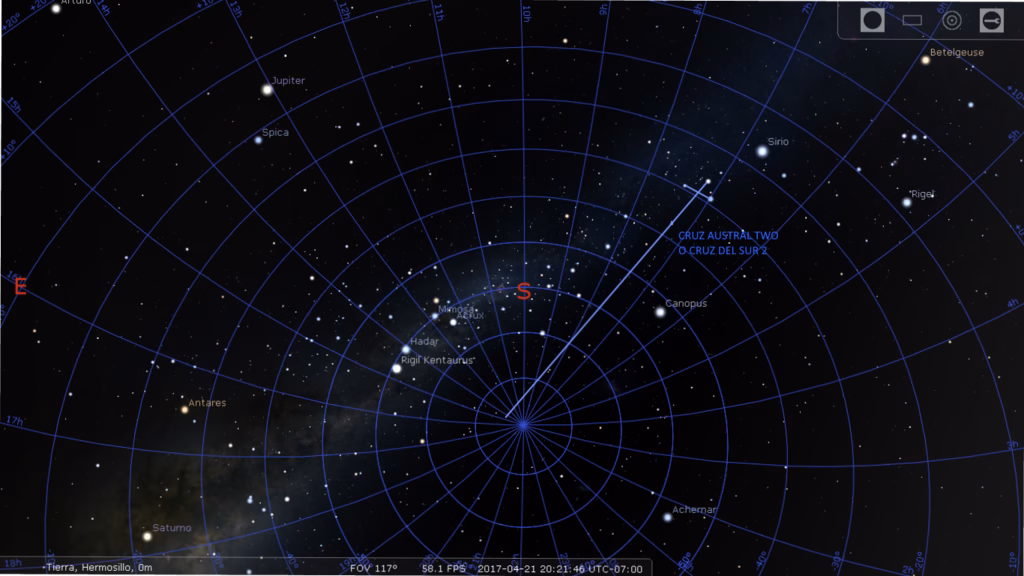 La Cruz del Sur: la constelación más importante del hemisferio sur brilla con fuerza en mayo