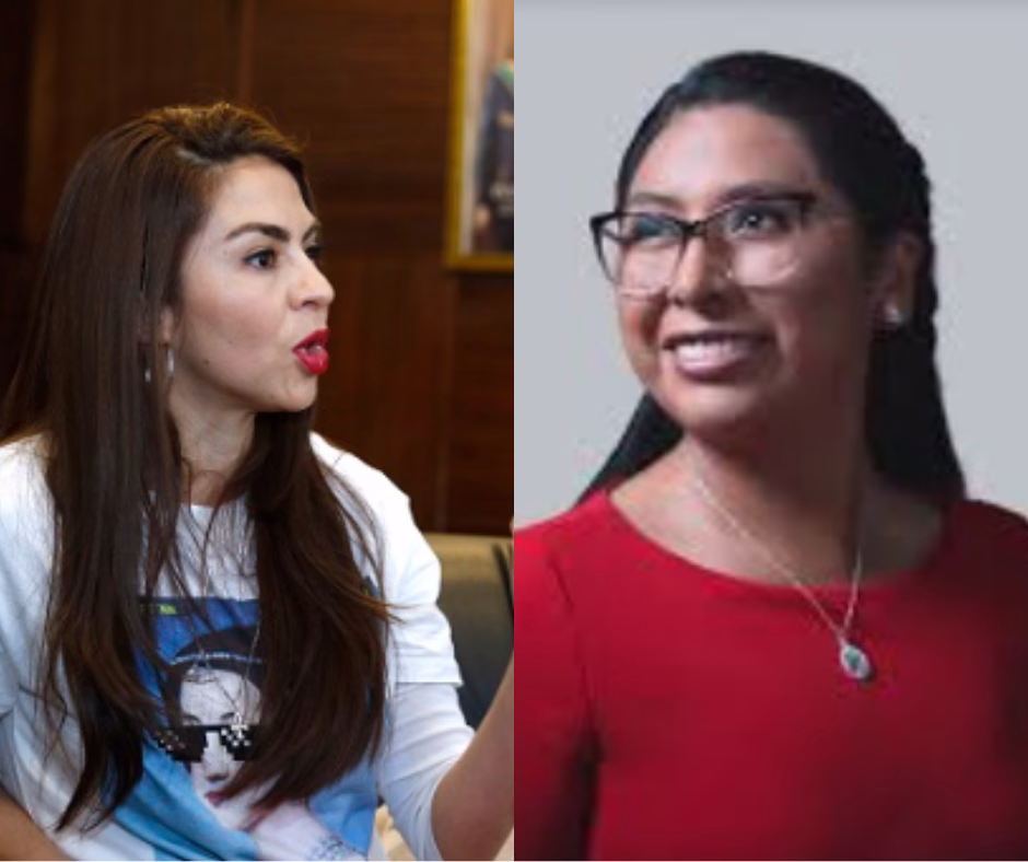 Mariana Prado y Eva Copa