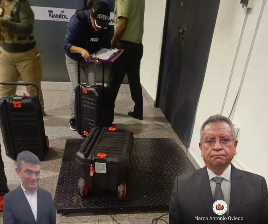 Las maletas de oro en Viru Viru el rol del ministro Marco Antonio Oviedo: Contradicciones, fantasmas de corrupción
