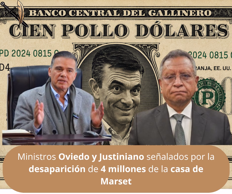 Ministros Oviedo y Justiniano señalados por la desaparición de 4 millones de la casa de Marset