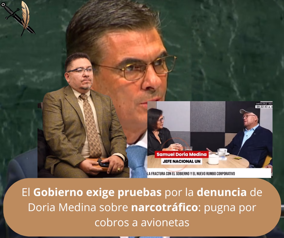 El Gobierno exige pruebas por la denuncia de Doria Medina sobre narcotráfico: pugna por cobros a avionetas