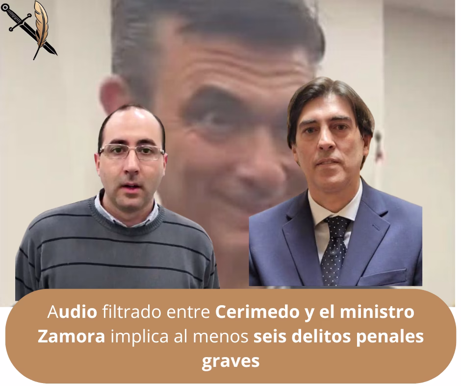 Nuevo audio filtrado entre Cerimedo y el ministro Zamora implica al menos seis delitos penales graves